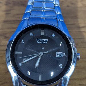 Citizens Pre-owned Men's Wristwatch   Silver Quartz